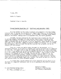 <span itemprop="name">Campus Progress Report No. 158, Letter from Walter M. Tisdale to President Allan A. Kuusisto</span>