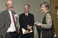 <span itemprop="name">(Left to right) Frank Thompson, dean of the...</span>