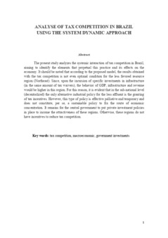 <span itemprop="name">Santos, John with Francisco Cassuce, Roberto Protil and Newton Bueno, "Analyse Of Tax Competition In Brazil Using the System Dynamic Approach"</span>