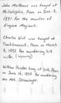 <span itemprop="name">Documentation for the execution of John Mcmanus, Charles Wall, William Painton</span>