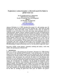 <span itemprop="name">Kwakkel, Jan with Jos Timmermans, "Exploratory System Dynamics: a directed search for limits to global water use"</span>
