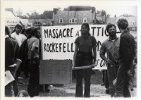 <span itemprop="name">Page 159:  A protest on Alumni Quad against the state's action during the Attica Prison uprising.</span>
