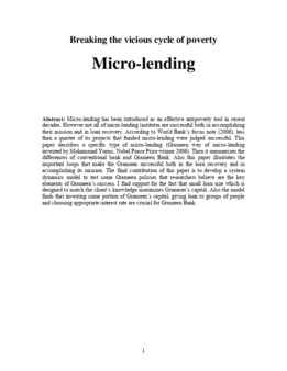 <span itemprop="name">Hosseinichimeh, Niyousha, "Breaking the Vicious Cycle of Poverty: Micro-Lending"</span>
