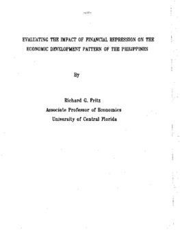 <span itemprop="name">Fritz, Richard G., "Evaluating the Impact of Financial Repression on the Economic Development Pattern of the Philippines"</span>
