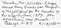 <span itemprop="name">Documentation for the execution of Henry Quarles</span>