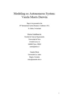 <span itemprop="name">Schaffernicht, Martin with Camilo Olaya, "Modeling as Autonomous System: Varela Meets Darwin"</span>