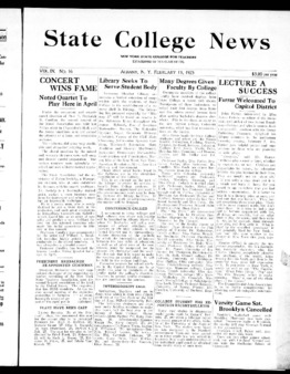 <span itemprop="name">State College News, Volume 9, Number 16</span>