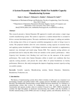 <span itemprop="name">Elmasry, Shady with Mohamed Shalaby and Mohamed Saleh, "A System dynamics simulation model for scalable-capacity manufacturing systems"</span>