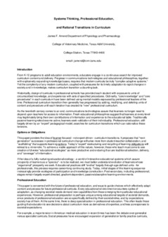 <span itemprop="name">Amend, James F., "Systems Thinking, Professional Education and Rational Translations in Curriculum"</span>