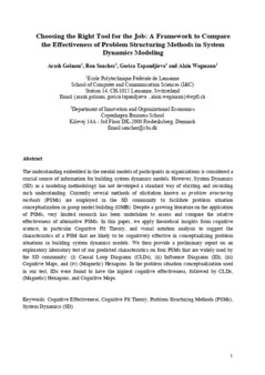 <span itemprop="name">Golnam, Arash with Ron Sanchez, Gorica Tapandjieva and Alain Wegmann, "Choosing the Right Tool for the Job: A Framework to Compare the Effectiveness of Problem Structuring Methods in System Dynamics"</span>