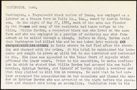 <span itemprop="name">Summary of the execution of Wash Washington</span>
