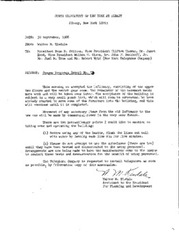 <span itemprop="name">Campus Progress Report No. 73, Letter from Walter M. Tisdale to President Evan R. Collins</span>