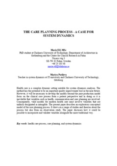 <span itemprop="name">Elf, Marie with Maria Poutilova, "The Care Planning Process – A Case for System Dynamics"</span>