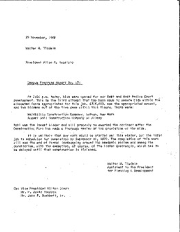 <span itemprop="name">Campus Progress Report No. 151, Letter from Walter M. Tisdale to President Allan A. Kuusisto</span>