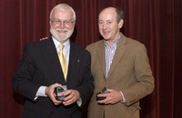 <span itemprop="name">Russell Banks (left), recipient of the New York...</span>