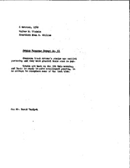 <span itemprop="name">Campus Progress Report No. 61, Letter from Walter M. Tisdale to President Evan R. Collins</span>