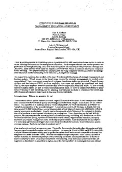 <span itemprop="name">Graham, Alan K. with Peter M. Senge and John D. Sterman, "Computer-based Case Studies in Management Education and Research"</span>
