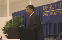<span itemprop="name">An unidentified man speaks at the University at...</span>