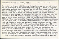 <span itemprop="name">Summary of the execution of Walter Dubuc, Harold Carpenter</span>