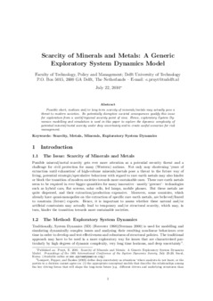 <span itemprop="name">Pruyt, Erik, "Scarcity of Minerals and Metals: A Generic Exploratory System Dynamics Model"</span>