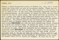 <span itemprop="name">Summary of the execution of Will Farmer</span>