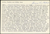 <span itemprop="name">Summary of the execution of Leon Siler, Charlie Sands</span>