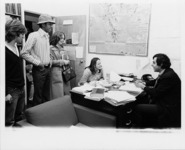 <span itemprop="name">George D. Frangos with students in his office....</span>