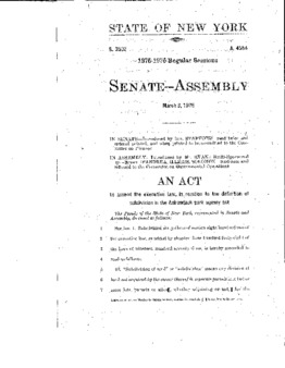 <span itemprop="name">S. 3602- An Act to Amend the Executive Law, in Relation to the Definition of Subdivision in the Adirondack Park Agency Act</span>