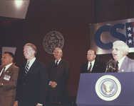 <span itemprop="name">President Jimmy Carter laughs at a comment by...</span>