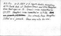 <span itemprop="name">Documentation for the execution of Silas Hampton, Seaborn Green</span>