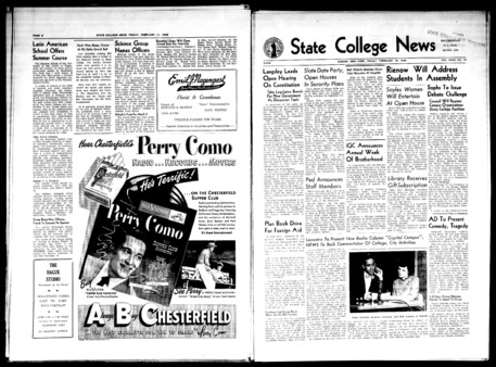 <span itemprop="name">State College News, Volume 33, Number 15</span>