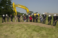 <span itemprop="name">Individuals posing at the groundbreaking for the...</span>