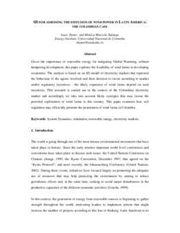 <span itemprop="name">Dyner, Isaac, "SD for Assessing the diffusion of wind power in Latin America: The Colombian case"</span>