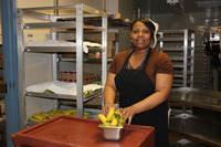 <span itemprop="name">Rosilyn Smith, a food service worker at the Wayne...</span>