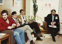 <span itemprop="name">Brian Betz (second from left) and three...</span>