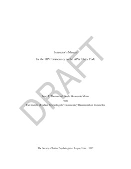 <span itemprop="name">Instructor’s Manual for the SIP Commentary on the APA Ethics Code with MT edits</span>