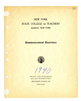 Thumbnail of Commencement Held June 17, 1940