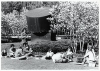 <span itemprop="name">Students meeting outdoors for an art class at the...</span>