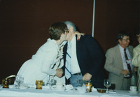 <span itemprop="name">Sam Wakshull and an unidentified woman embracing...</span>