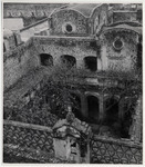 <span itemprop="name">A small church courtyard, or atrium, with trees....</span>