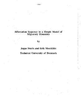 <span itemprop="name">Sturis, Jeppe with Eric Mosekilde, "Bifurcation Sequence in a Simple Model of Migratory Dynamics"</span>