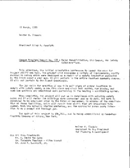 <span itemprop="name">Campus Progress Report No. 155, Letter from Walter M. Tisdale to President Allan A. Kuusisto</span>