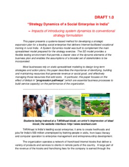 <span itemprop="name">Khosla, Karan, "“Strategy Dynamics of a Social Enterprise in India”  – Impacts of System Dynamics on conventional strategy formulation"</span>