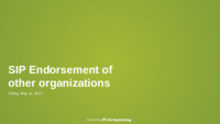 <span itemprop="name">SIP Endorsement of Other Organizations Presentation</span>