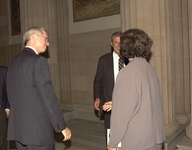 <span itemprop="name">University Relations: 9/15/00 @ 2 pm State Education Bldg. 2nd Floor Albany "College to Work Program" Commissioner Richard Mills with President Hitchcock digital image</span>