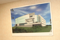 <span itemprop="name">Photograph of a drawing of the planned Center for...</span>