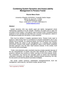 <span itemprop="name">Chaim, Ricardo, "Combining System Dynamics and Asset-Liability Management in Pension Funds"</span>