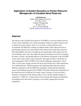 <span itemprop="name">Mehmood, Arif, "Application of System Dynamics to Human Resource Management of Canadian Naval Reserves"</span>