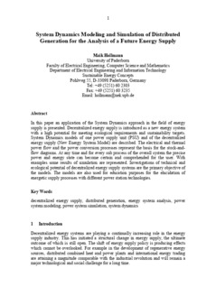 <span itemprop="name">Hollmann, Maik, "System Dynamics Modeling and Simulation of Distributed Generation for the Analysis of a Future Energy Supply"</span>