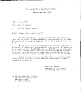 <span itemprop="name">Campus Progress Report No. 130, Letter from Walter M. Tisdale to President Evan R. Collins</span>